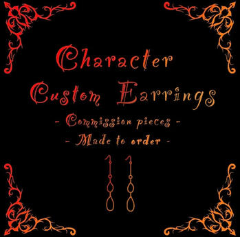 Custom Character Earrings Commission // ANY FANDOM //