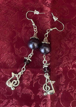 Identity V - violinist long dangle earrings {commission}
